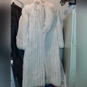 Saga Fox  Elegant White Teddy Coat